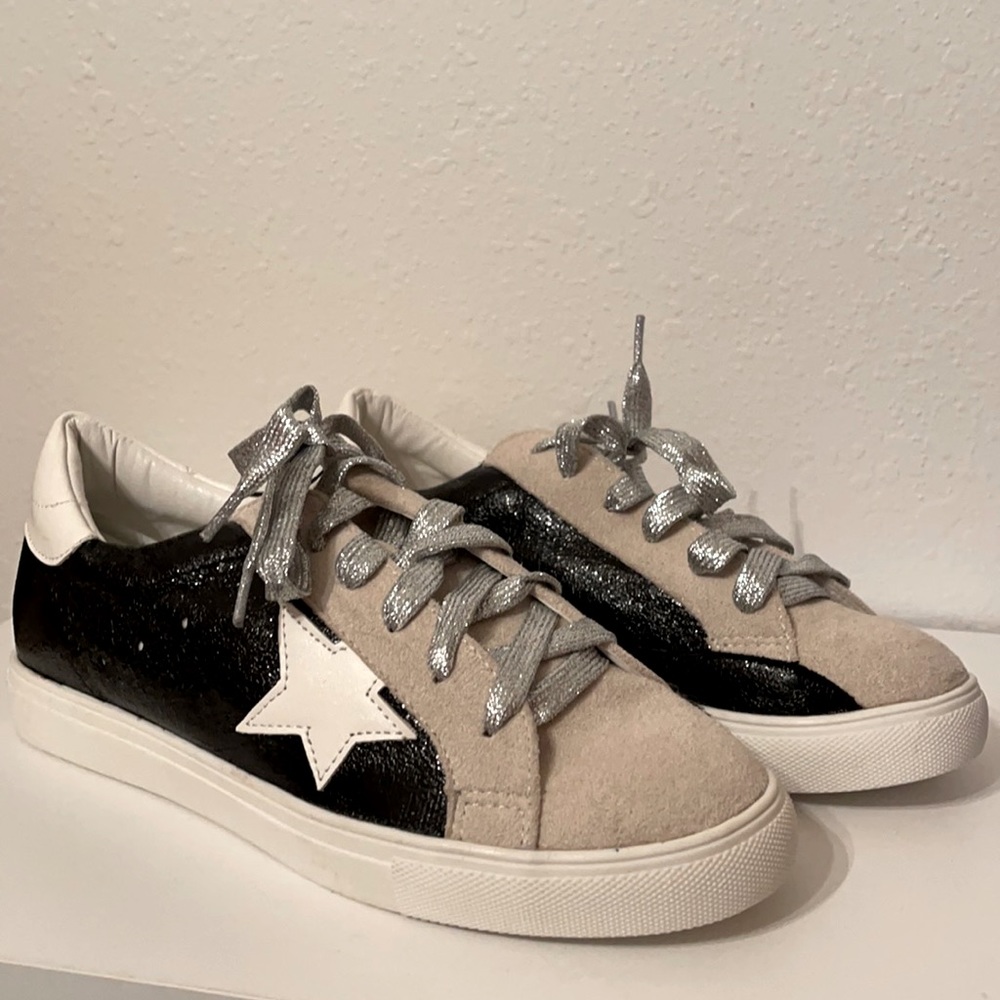 Women’s sneakers, Nature Breeze, Blk/tan/silver